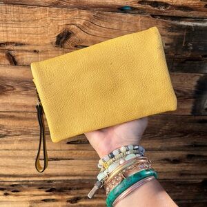 UNBRANDED | Yellow Leather Clutch